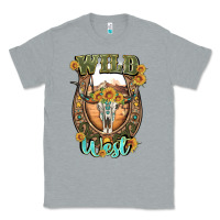 Heather Grey wild west Classic Tee - Artiststas