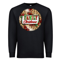 Black Family Christmas Premium Sweatshirt - FaDigitalArtStudio