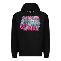 Black Cancer picked the wrong girl Breast Cancer Premium Hoodie - FaDigitalArtStudio