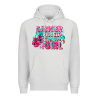 Dove Grey Cancer picked the wrong girl Breast Cancer Premium Hoodie - FaDigitalArtStudio
