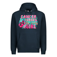 Navy Cancer picked the wrong girl Breast Cancer Premium Hoodie - FaDigitalArtStudio