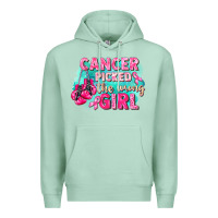 Seafoam Cancer picked the wrong girl Breast Cancer Premium Hoodie - FaDigitalArtStudio