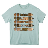 Arona teach love inspire Heavy Core Tee - MaliasSmallBusiness