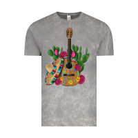 Cloud Rock ,mexican sombrero guitar rose cactus Vintage Tee - Artiststas