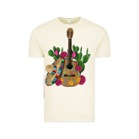 Vintage Arctic ,mexican sombrero guitar rose cactus Vintage Tee - Artiststas