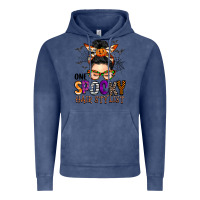Vintage Denim one spooky hair stylist Vintage Hoodie - BarkalooDesign