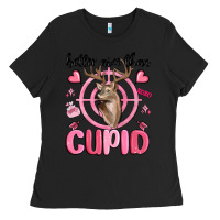 Black better aim than cupid Ladies Tee - MaliasSmallBusiness