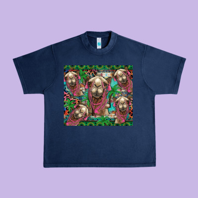 Camel Face Urban Heavy Tee Designed By Barkaloodesign
