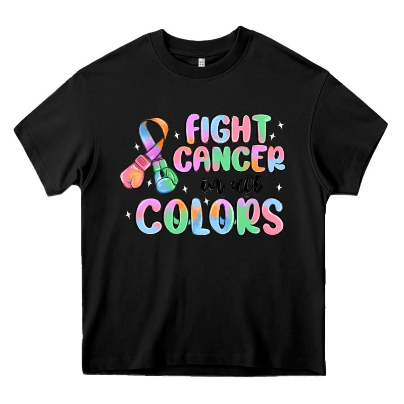 Fight Cancer In All Colors Heavy Core Tee by MaliasSmallBusiness | Teevron