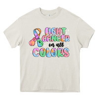 Cream fight cancer in all colors Heavy Core Tee - MaliasSmallBusiness