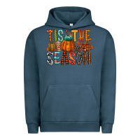 Pigment Midnight Navy tis the season Urban Hoodie - RacoonDesign