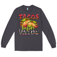 Smoke Tacos Before Vatos Long Sleeve Tee - texasbilliewilder