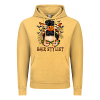 Vintage Mustard Hair stylist messy bun Vintage Hoodie - BarkalooDesign