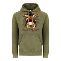 Vintage Olive Hair stylist messy bun Vintage Hoodie - BarkalooDesign