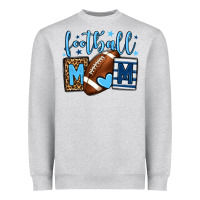 Football Mom Blue Team Color Heavyweight Sweatshirt | Teevron