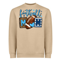 Mushroom Football mom blue team color Heavyweight Sweatshirt - HowdyJamesFarm