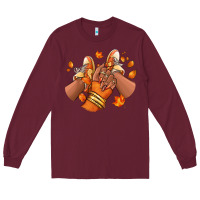 Burgundy Black girl Fall sneakers Long Sleeve Tee - RanaPortraitStore