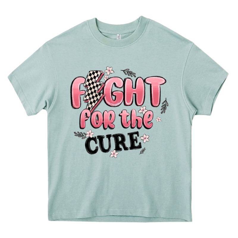 Fight For The Cure Heavy Core Tee by MaliasSmallBusiness | Teevron