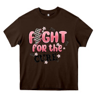 Chocolate Brown fight for the cure Heavy Core Tee - MaliasSmallBusiness