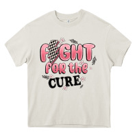 Cream fight for the cure Heavy Core Tee - MaliasSmallBusiness