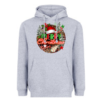 Heather Grey Merry christmas Heavyweight Hoodie - FaDigitalArtStudio