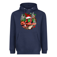 Navy Merry christmas Heavyweight Hoodie - FaDigitalArtStudio