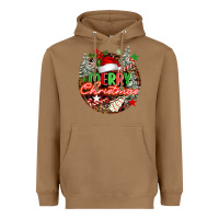 Toasted Coconut Merry christmas Heavyweight Hoodie - FaDigitalArtStudio