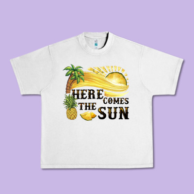 Here Comes The Sun Urban Heavy Tee Designed By Barkaloodesign