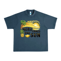 Midnight Navy here comes the sun Urban Heavy Tee - BarkalooDesign
