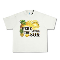 Pistachio here comes the sun Urban Heavy Tee - BarkalooDesign