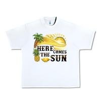 White here comes the sun Urban Heavy Tee - BarkalooDesign