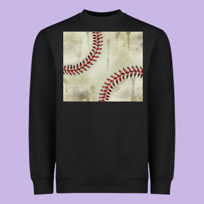 Dirty Baseball Pattern Heavyweight Sweatshirt Designed By Tumblerdesignbyshophia