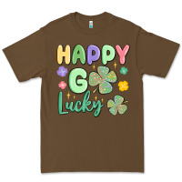 Cacao happy go lucky Premium Tee - MaliasSmallBusiness