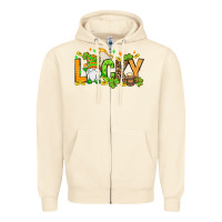 Sandshell St. Patrick's Lucky gnome Zipper Hoodie - OliviaCreatesArt