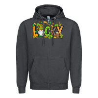 Smoke St. Patrick's Lucky gnome Zipper Hoodie - OliviaCreatesArt