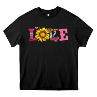 Black love sunflower valentines day Heavy Core Tee - AdoDesignShop