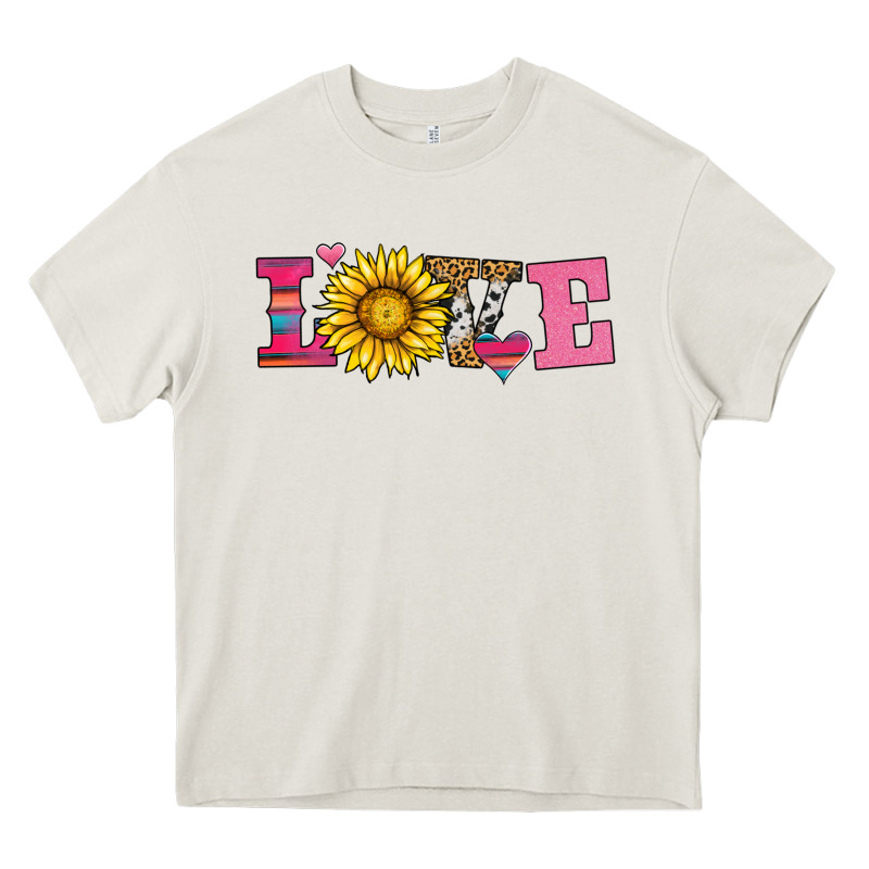 Love Sunflower Valentines Day Heavy Core Tee by AdoDesignShop | Teevron