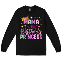 Black mama of the birthday princess Long Sleeve Tee - NancyCooperArtShop