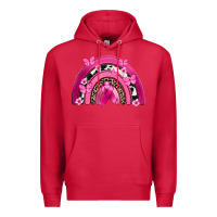 Cardinal Breast Cancer rainbow Premium Hoodie - FaDigitalArtStudio