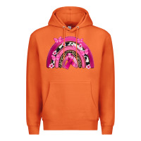 Carrot Breast Cancer rainbow Premium Hoodie - FaDigitalArtStudio
