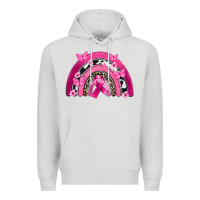 Dove Grey Breast Cancer rainbow Premium Hoodie - FaDigitalArtStudio