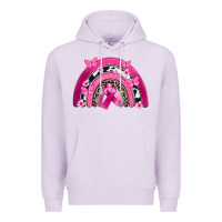 Lilac Breast Cancer rainbow Premium Hoodie - FaDigitalArtStudio