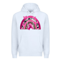 White Breast Cancer rainbow Premium Hoodie - FaDigitalArtStudio