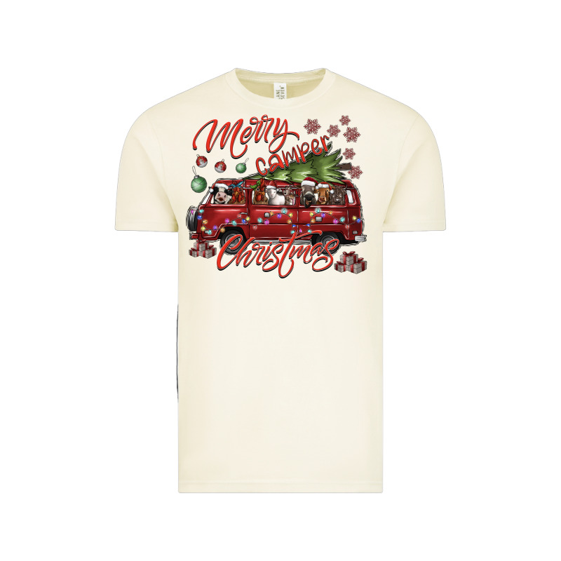 Merrycamperchristmas Vintage Tee by SublimationCraftShop | Teevron