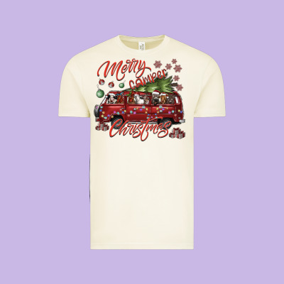 Merrycamperchristmas Vintage Tee Designed By Sublimationcraftshop