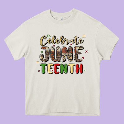 Celebrate Juneteenth Heavy Core Tee Designed By Maliassmallbusiness