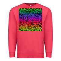 Cardinal colorful leopard seamless pattern Premium Sweatshirt - BundleAndBundleShop