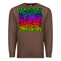 Chestnut colorful leopard seamless pattern Premium Sweatshirt - BundleAndBundleShop