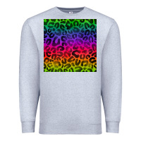 Heather Grey colorful leopard seamless pattern Premium Sweatshirt - BundleAndBundleShop
