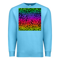 Ocean Blue colorful leopard seamless pattern Premium Sweatshirt - BundleAndBundleShop